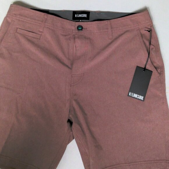 Men's Linksoul golf shorts, rust colored, size 34 - Picture 1 of 2